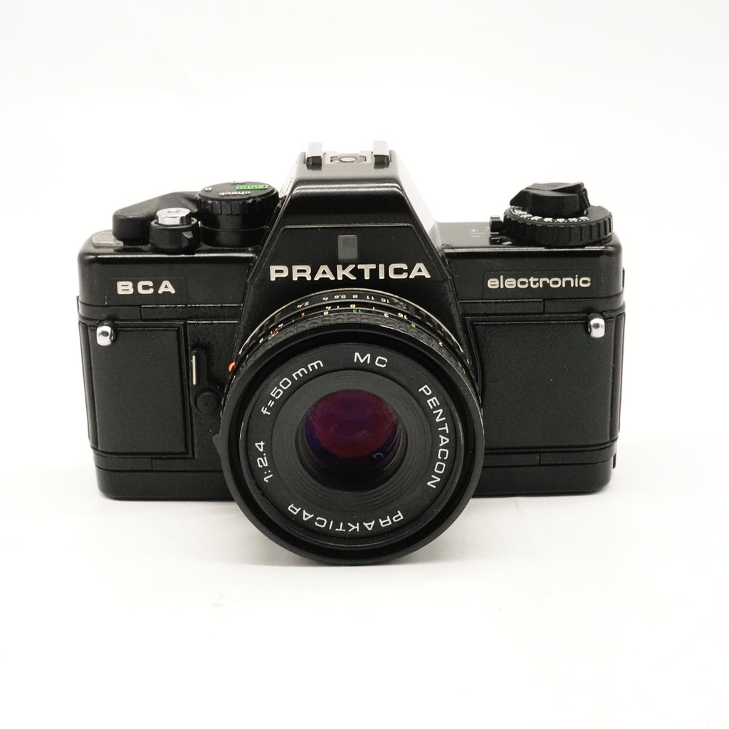 Pre-Owned Praktica Kit BCA Electronic Film Camera & 50mm F/2.4 MC SN: 8490979, 2344762 (Second Hand)