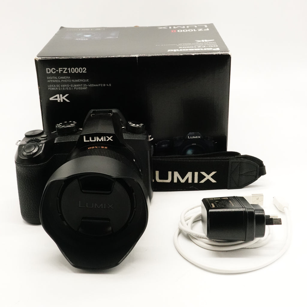Pre-Owned Panasonic LUMIX DC-FZ1000 II Digital Camera With Box, Manuals, Strap, Battery, Charger, Cap SN: WM9KA001420 (Second Hand)