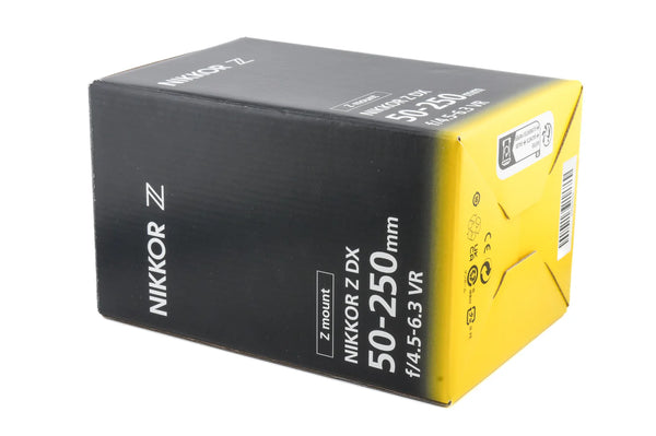 Nikon Nikkor Z DX 50-250mm f/4.5-6.3 VR Lens w/Box Hood Caps 20445065 (Second Hand)