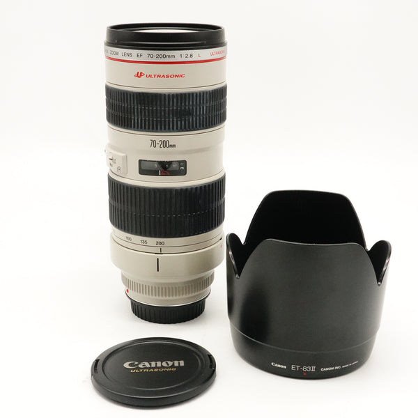 Pre-Owned Canon EF 70-200mm f/2.8L USM Lens With Case, Manual, Tripod Collar, F&R Caps, Hood SN: 159669 (Second Hand)