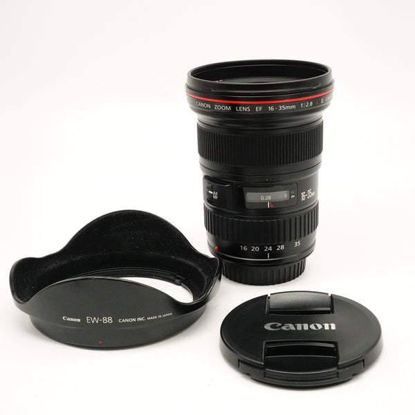Pre-Owned Canon EF 16-35mm f/2.8L II Lens With F&R Caps, Pouch, Hood SN: 1017571 (Second Hand)