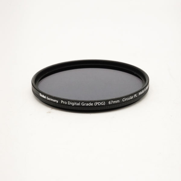 Pre-Owned Rollei Pro Digital Grade Circular Polariser - 67mm Filter, Mint With Case (Second Hand)