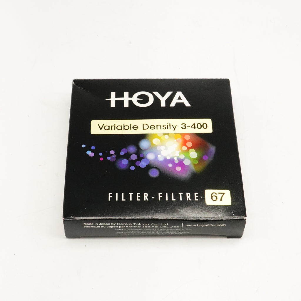 Pre-Owned Hoya Variable Density 3-400 - 67mm Filter With Case & Box (Second Hand)