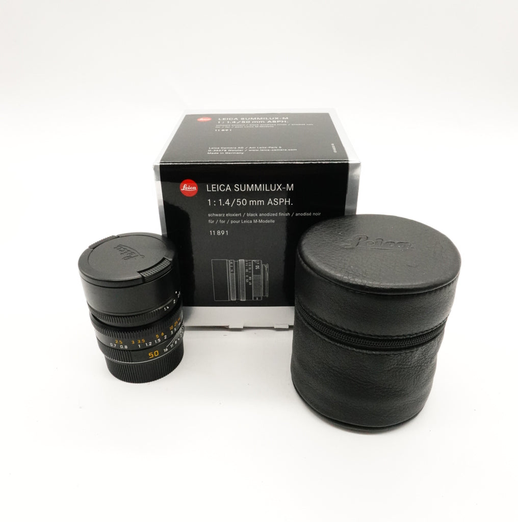 Pre-Owned Leica Summilux-M 50mm f/1.4 ASPH Lens Mint in Box 11891 SN:4780195 (Second Hand)