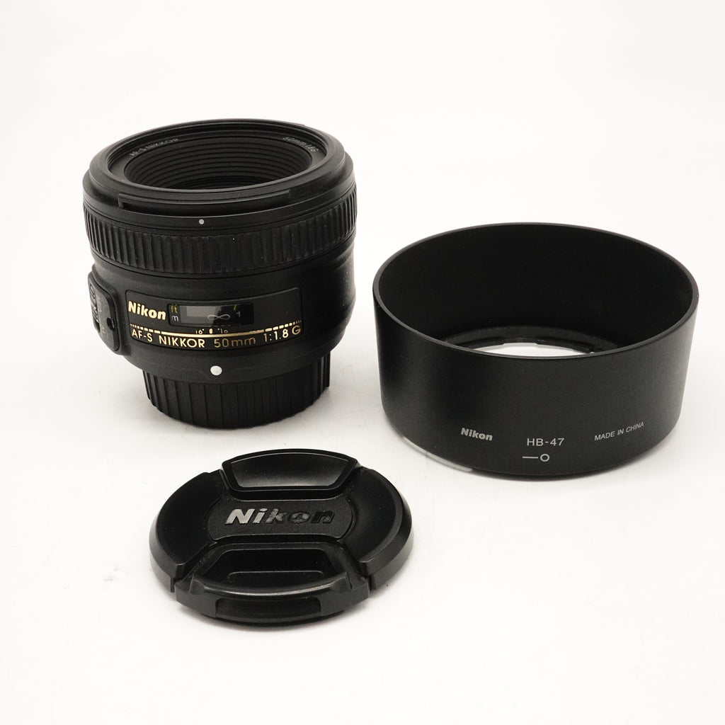 Pre-Owned Nikon AF-S NIKKOR 50mm F/1.8G Lens With Caps & Hood SN: US6006745 (Second Hand)