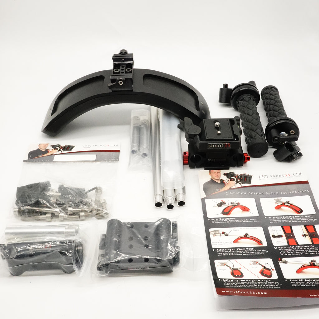 Pre-Owned Shoot35 Ltd Video Shoulder Support & Hand Grips Rig / New With Set-Up Instructions (Second Hand)