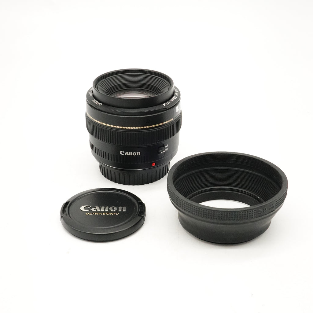 Pre-Owned Canon 50mm f/1.4 USM Lens (EF) With Front & Rear Caps, Hood  SN: 32091703 (Second Hand)