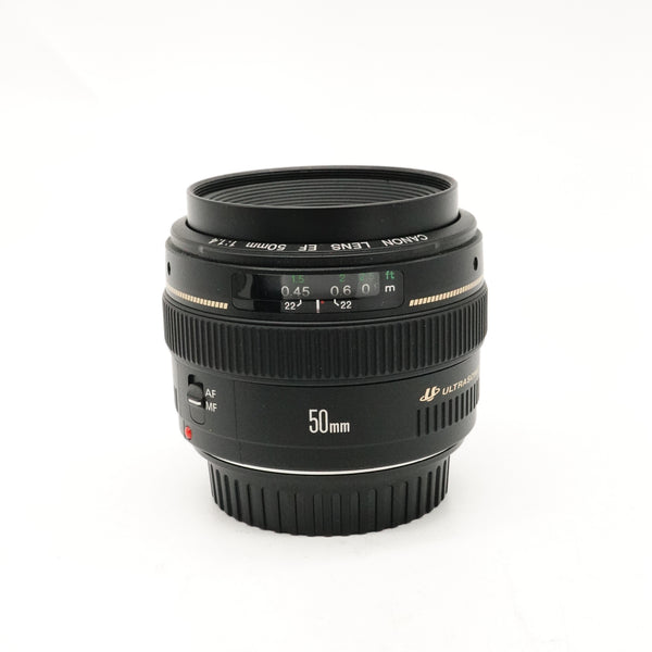 Pre-Owned Canon 50mm f/1.4 USM Lens (EF) With Front & Rear Caps, Hood  SN: 32091703 (Second Hand)