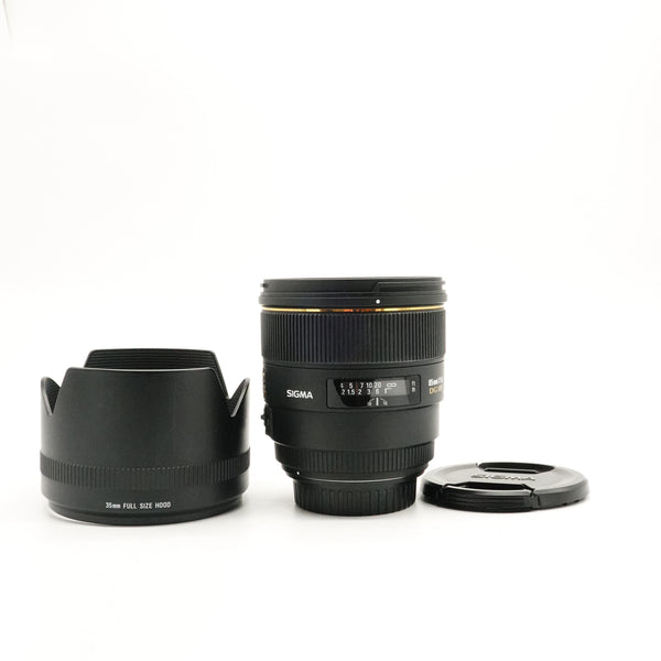 Pre-Owned Sigma  85mm f/1.4 DG HSM Art Lens for Canon with Hood, caps 13584659