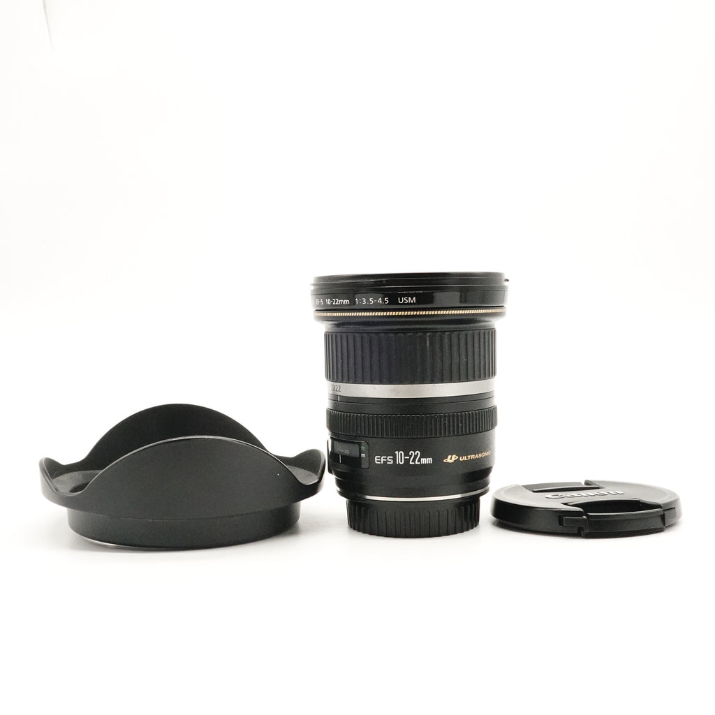 Pre-Owned Canon EF-S 10-22mm f/3.5-4.5 USM Lens with Hood, caps 93605667