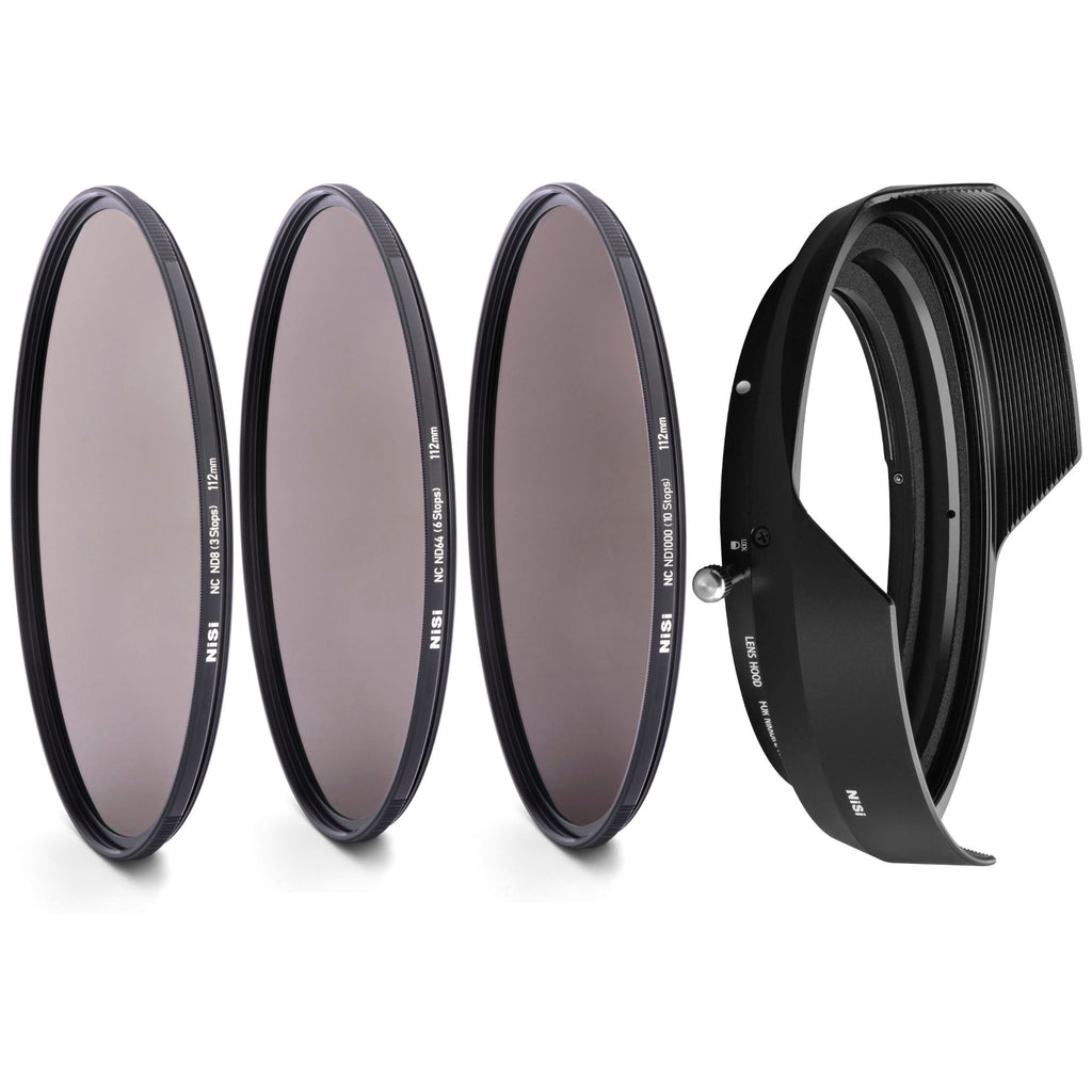 NiSi 112mm Circular NC ND8 (3 Stop) + ND64 (6 Stop) + ND1000 (10 Stop) Filter + NiSi Lens Hood for Nikon Z 14-24mm f2.8S Bundle
