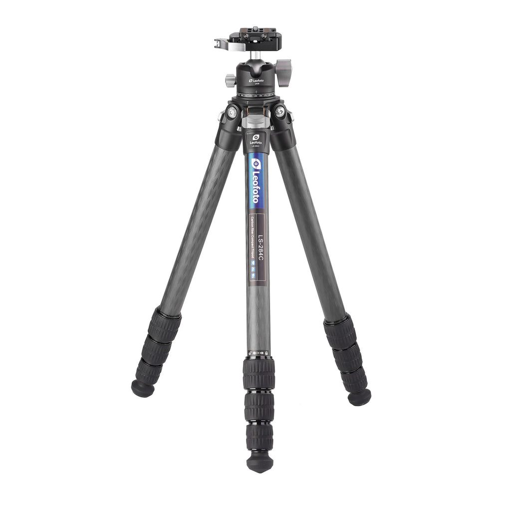 Leofoto LS-284C Ranger Series 4 Section Carbon Fibre Tripod with LH-30LR (Lever Release) Ball Head