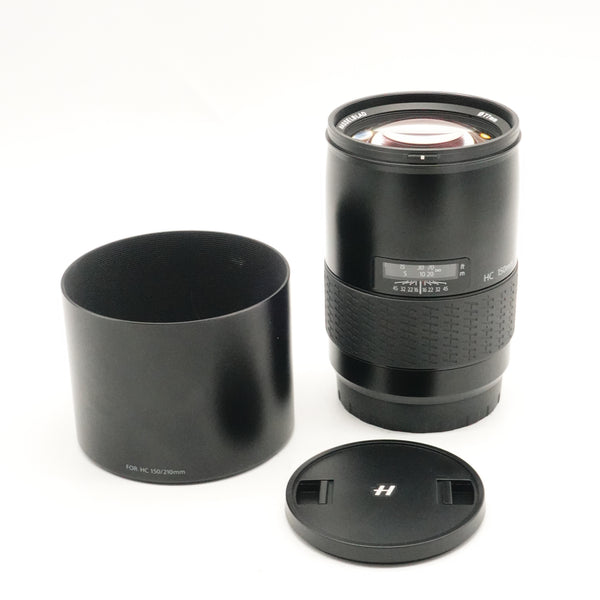 Pre-Owned Hasselblad HC 150mm f/3.2 N Lens [SC 763] with Caps, Hood, Manual SN: 7FVS14241 (Second Hand)