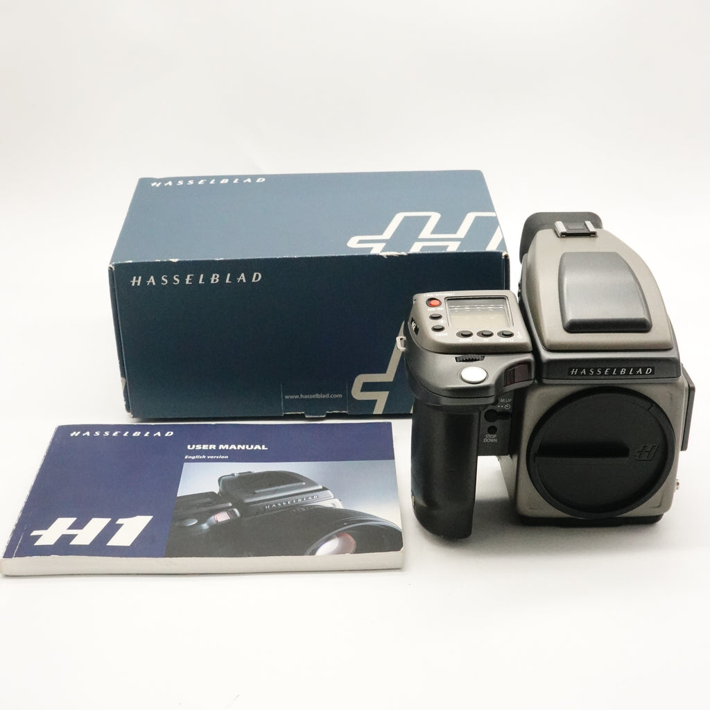 Pre-Owned Hasselblad H2 CAMERA BODY - WITH BATTERY GRIP & HV 90X VIEWFINDER - Actuations 1984 Checked by SF With VF box, F&R Caps, Manual for Camera SN: 70SU24511 (Second Hand)