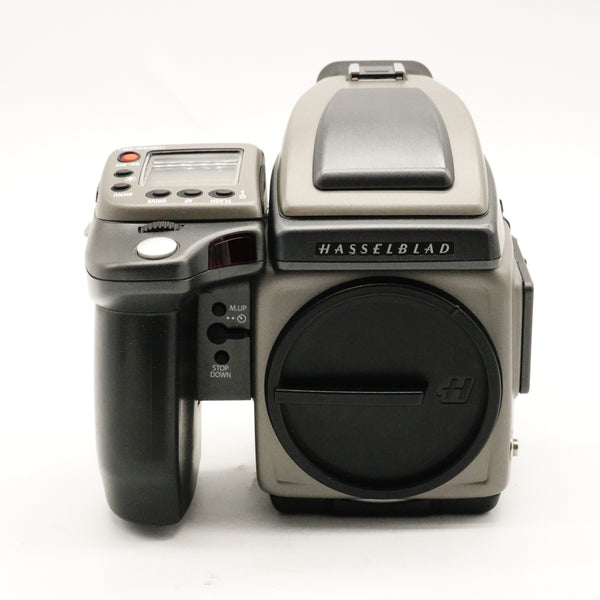 Pre-Owned Hasselblad H2 CAMERA BODY - WITH BATTERY GRIP & HV 90X VIEWFINDER - Actuations 1984 Checked by SF With VF box, F&R Caps, Manual for Camera SN: 70SU24511 (Second Hand)