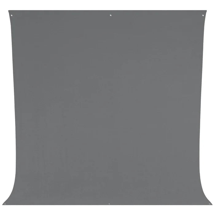 Pre-Owned Westcott Wrinkle-Resistant Polyester Backdrop (Neutral Grey, 9 x 10') #140 (2.7x3mtrs) With Bag (Second Hand)