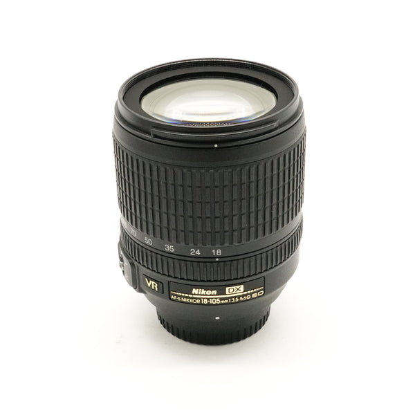 Pre-Owned Nikon AF-S NIKKOR DX 18-105mm f/3.5-5.6 G ED VR Lens With Caps & Hood SN: 34385797 (Second Hand)