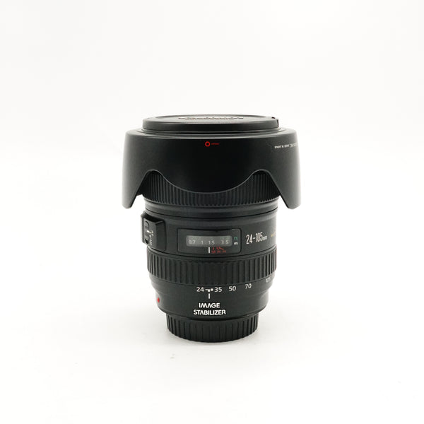Pre-Owned Canon EF 24-105MM F4 IS L Lens With Hood, F&R Caps, Pouch SN: 2069261 (Second Hand)