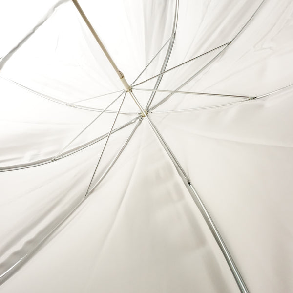 Pre-Owned CE 90cm White/Silver Umbrella (Second Hand)