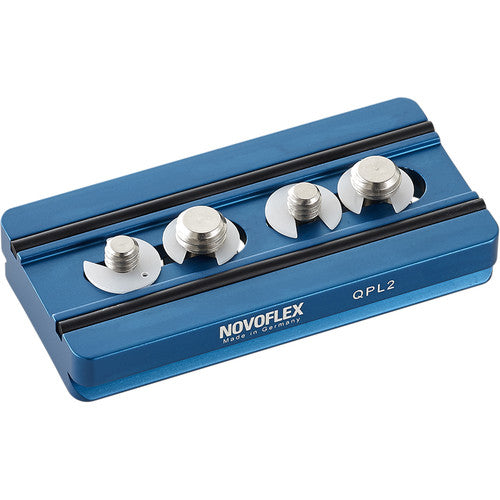 Novoflex QPL-2 Arca-Type Quick Release Plate for Q-Base System, 8.38cm” Long – with 1/4-20″ & 3/8″ Screws