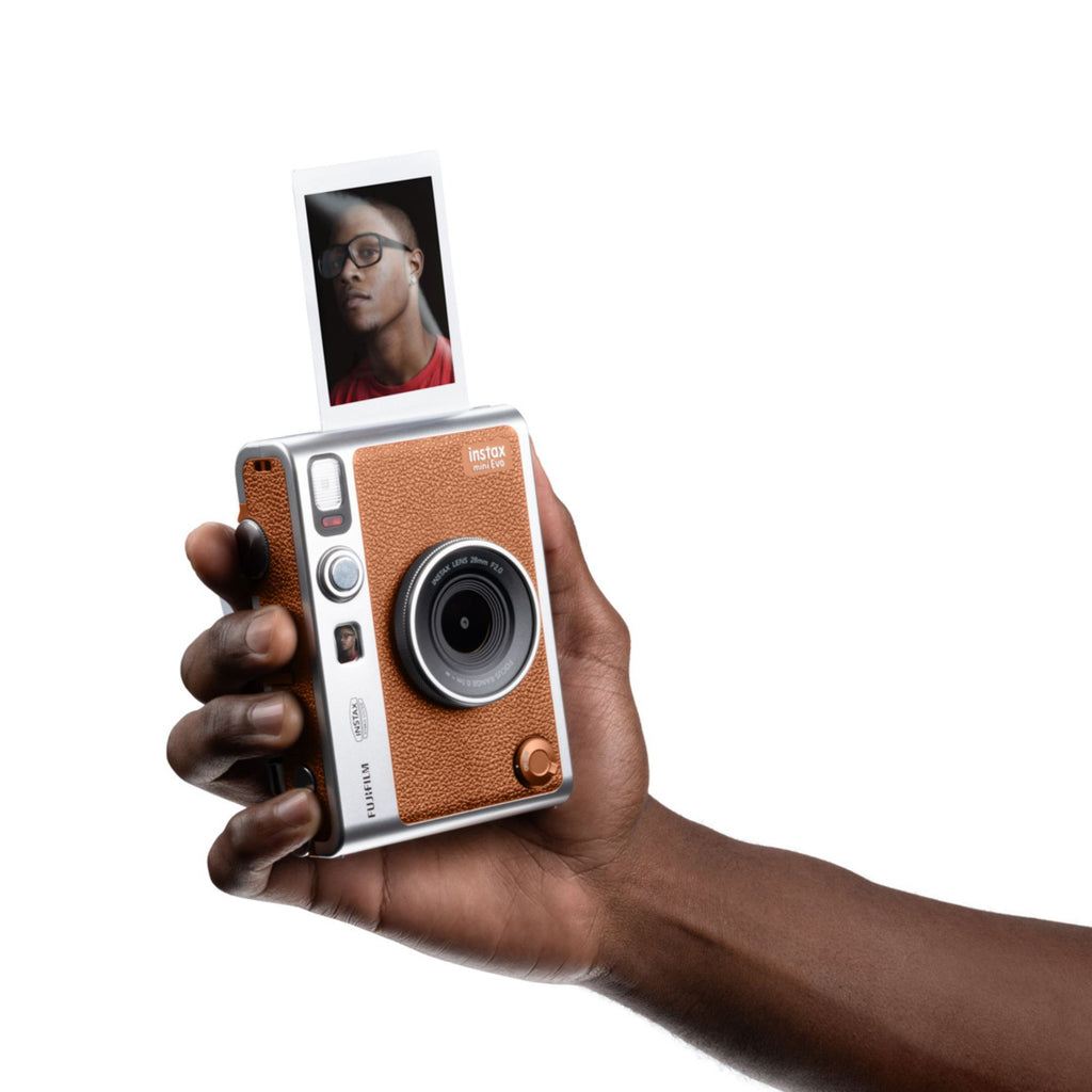 FUJIFILM Instax Mini Evo Instant Camera Brown – Camera Electronic