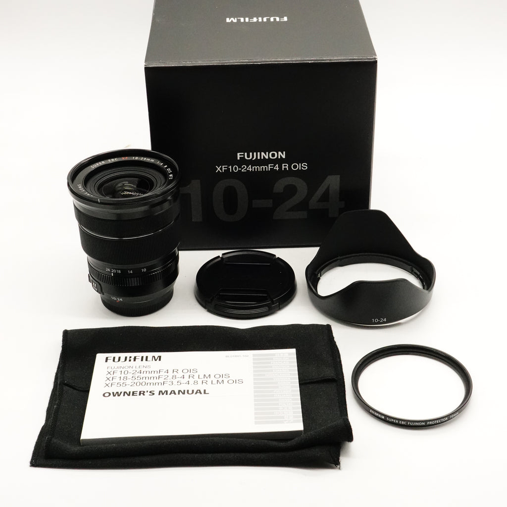 Pre-Owned FUJIFILM XF 10-24mm f/4 R OIS Lens, With Caps & Hood SN: 96A50399 (Second Hand)