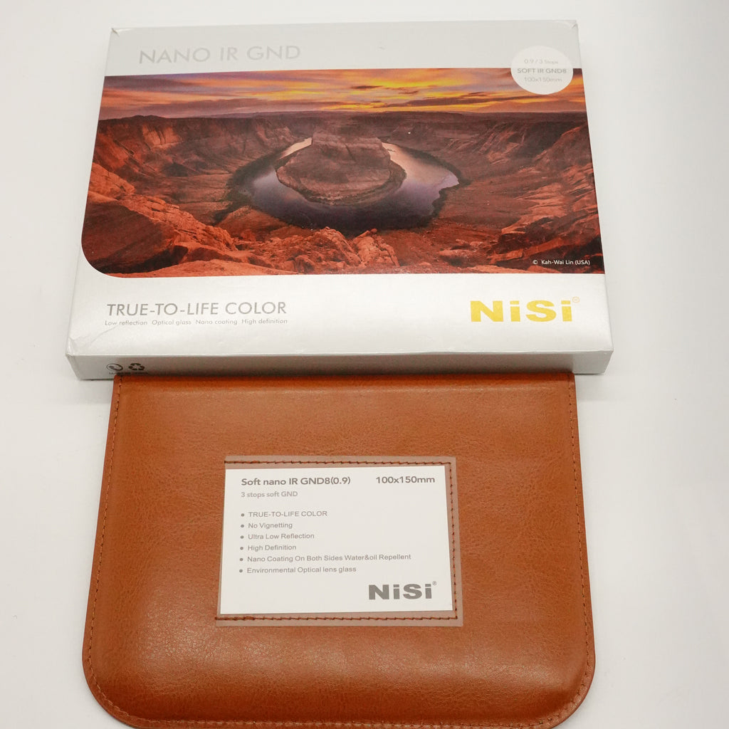 Pre-Owned NISI 100x150mm Nano IR SOFT Graduated Neutral Density Filter - GND8 (0.9) - 3 Stop With Mint in box (Second Hand)