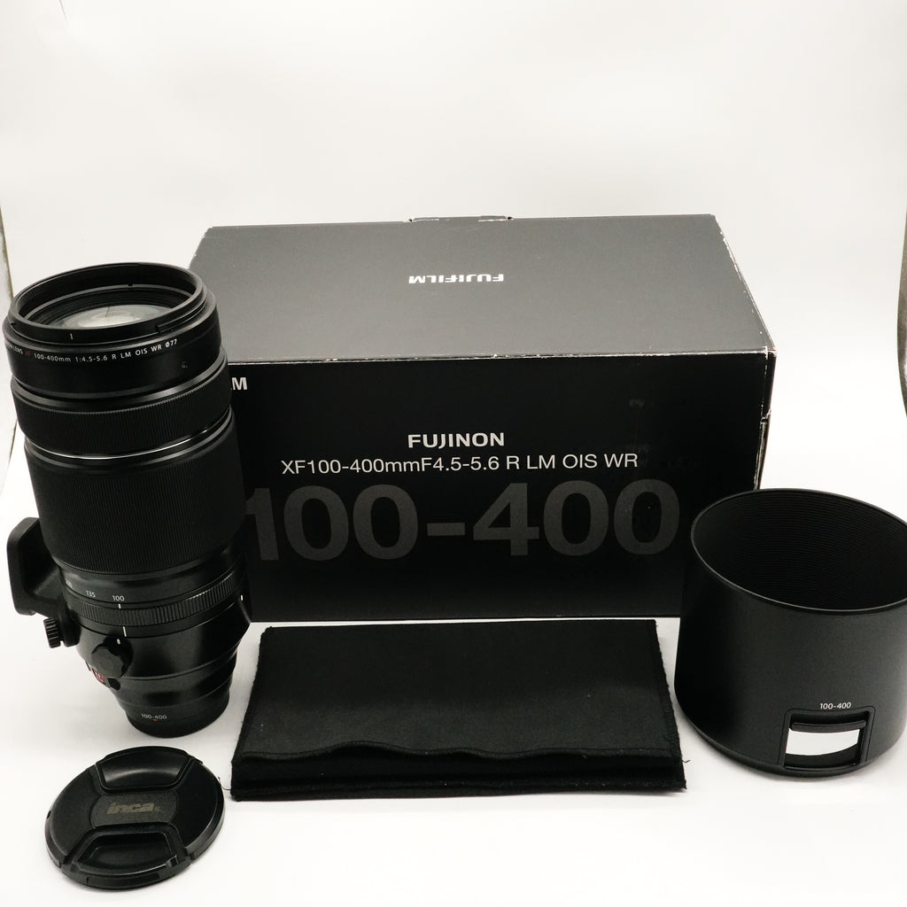 Pre-Owned FUJIFILM XF 100-400mm f/4.5-5.6 R LM OIS WR Lens with Box, Caps & Hood SN: 98C00203 (Second Hand)