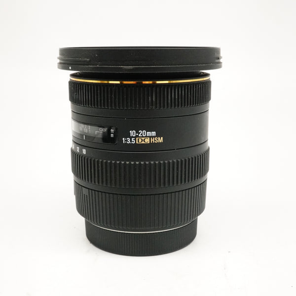 Pre-Owned Sigma  10-20mm f/3.5 DC HSM (Canon EF Mount) With Caps, Hood, Pouch SN: 16039801 (Second Hand)