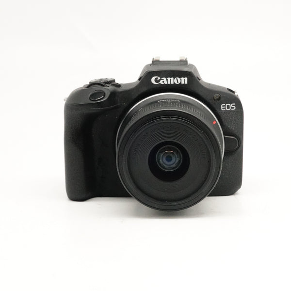 Pre-Owned Canon EOS R100 Kit, 18-45mm f4.5-6.3 Lens With Strap, Battery, Charger & Front Lens Cap SN: 3112019879/076031004619 (Second Hand)