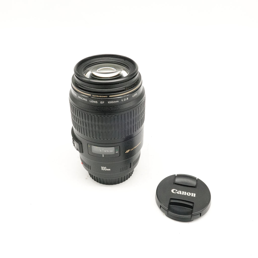 Pre-Owned Canon EF 100mm f/2.8 Macro USM Lens With Front & Rear Caps SN: 93002189 (Second Hand)