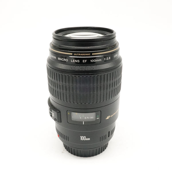 Pre-Owned Canon EF 100mm f/2.8 Macro USM Lens With Front & Rear Caps SN: 93002189 (Second Hand)