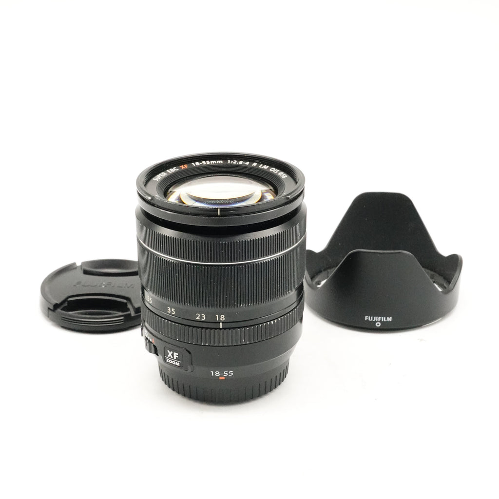 Pre-Owned FUJIFILM XF 18-55mm f/2.8-4 R LM OIS Lens With F&R Caps, Hood SN: 24A23227 (Second Hand)