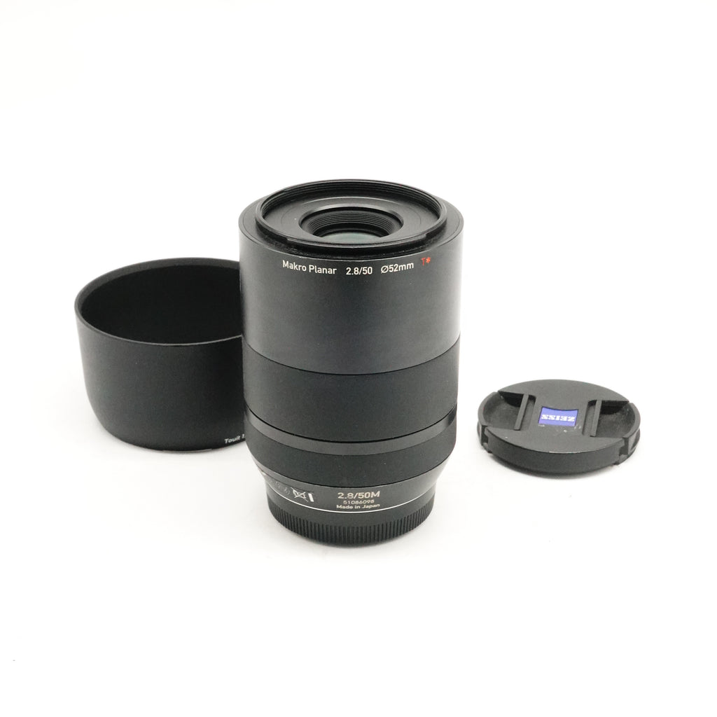 Pre-Owned ZEISS TOUIT 50mm f/2.8 Makro-Planar Lens for FUJIFILM With F&R Caps, Hood SN: 51086098 (Second Hand)