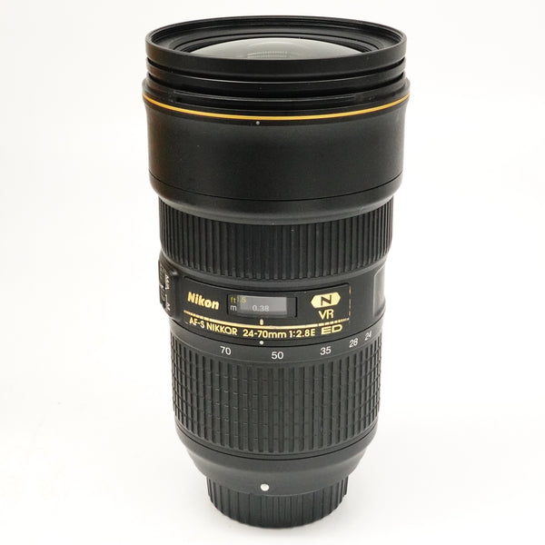 Pre-Owned Nikon AF-S NIKKOR 24-70mm f/2.8E ED VR Lens With Box & All Accessories SN: 2150809 (Second Hand)