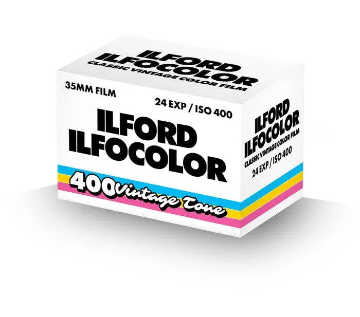 Ilford Ilfocolor 400 ISO 35mm 24exp 135 Colour Film Roll Vintage Tone