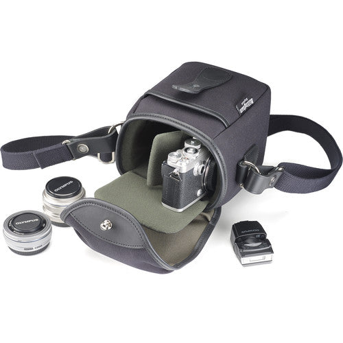 Billingham 72 Camera Bag - Black FibreNyte / Black Leather