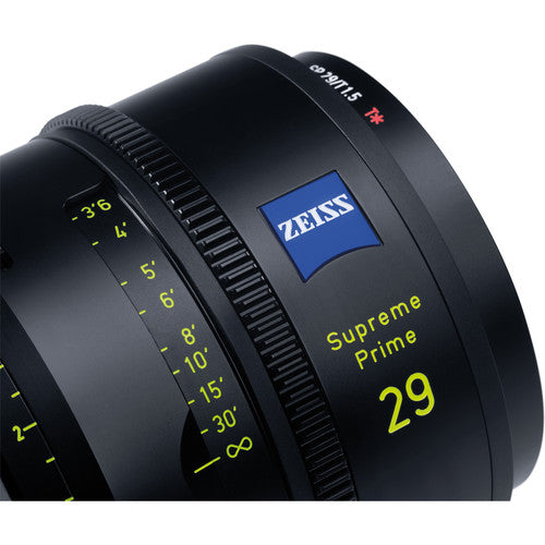 Zeiss Supreme Prime 29mm/T1.5 Feet Cine Lens - PL Mount