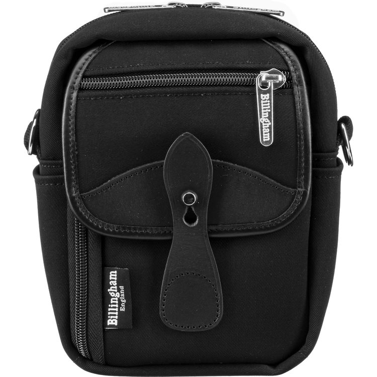 Billingham Compact Stowaway Camera Bag - Black Canvas / Black Leather