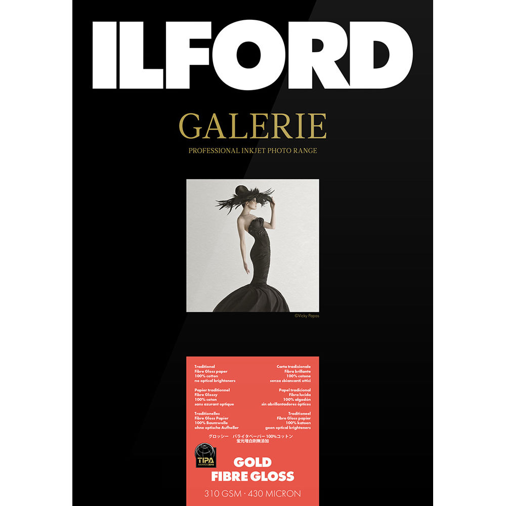 Ilford GALERIE Gold Fibre Gloss Paper (5 x 7", 50 Sheets)