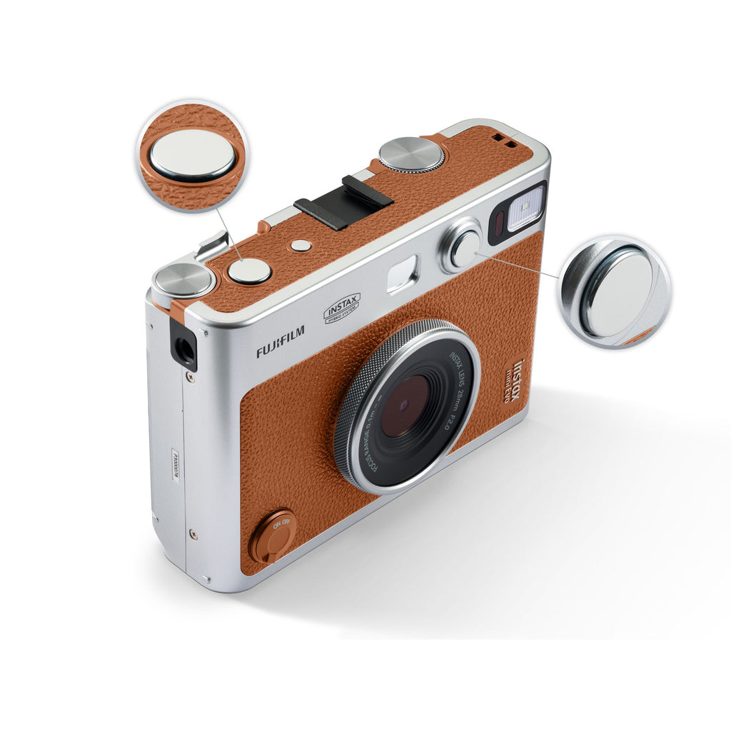 FUJIFILM Instax Mini Evo Instant Camera Brown – Camera Electronic
