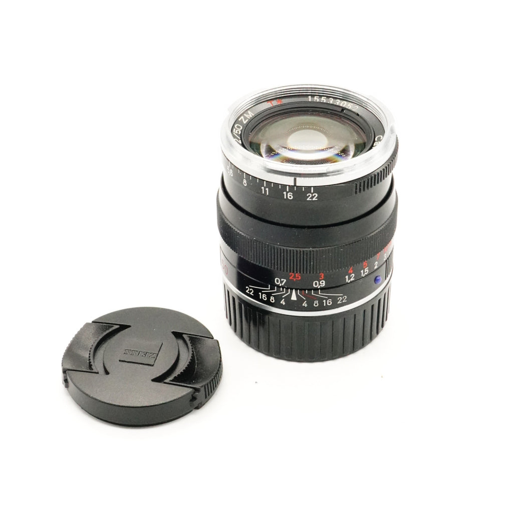 Pre-Owned Carl Zeiss ZM Planar 50mm f/2 Lens with Caps [Loose Focus Ring] 15533052 (Second Hand)