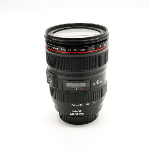 Pre-Owned Canon EF 24-105mm f/4 IS USM Lens with Pouch Caps & Hood SN:5796003 (Second Hand)
