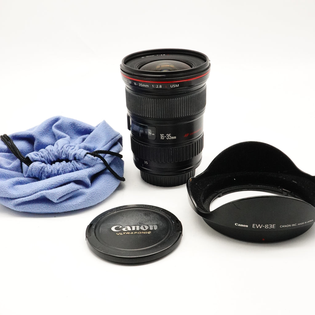 Pre-Owned Canon EF 16-35MM F2.8 L  Lens With Caps & Pouch SN: 33455 (Second Hand)