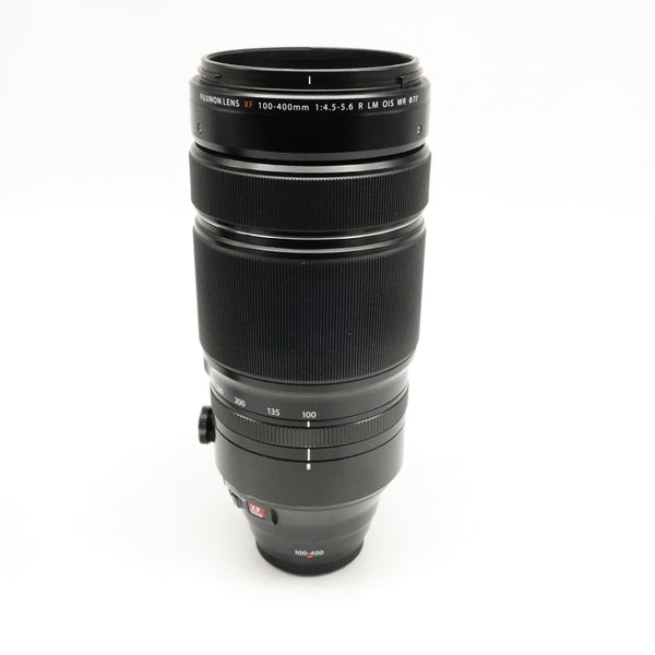 Pre-Owned FUJIFILM XF 100-400mm f/4.5-5.6 R LM OIS WR Lens With Hood, F&R Caps SN: 65A08023 (Second Hand)