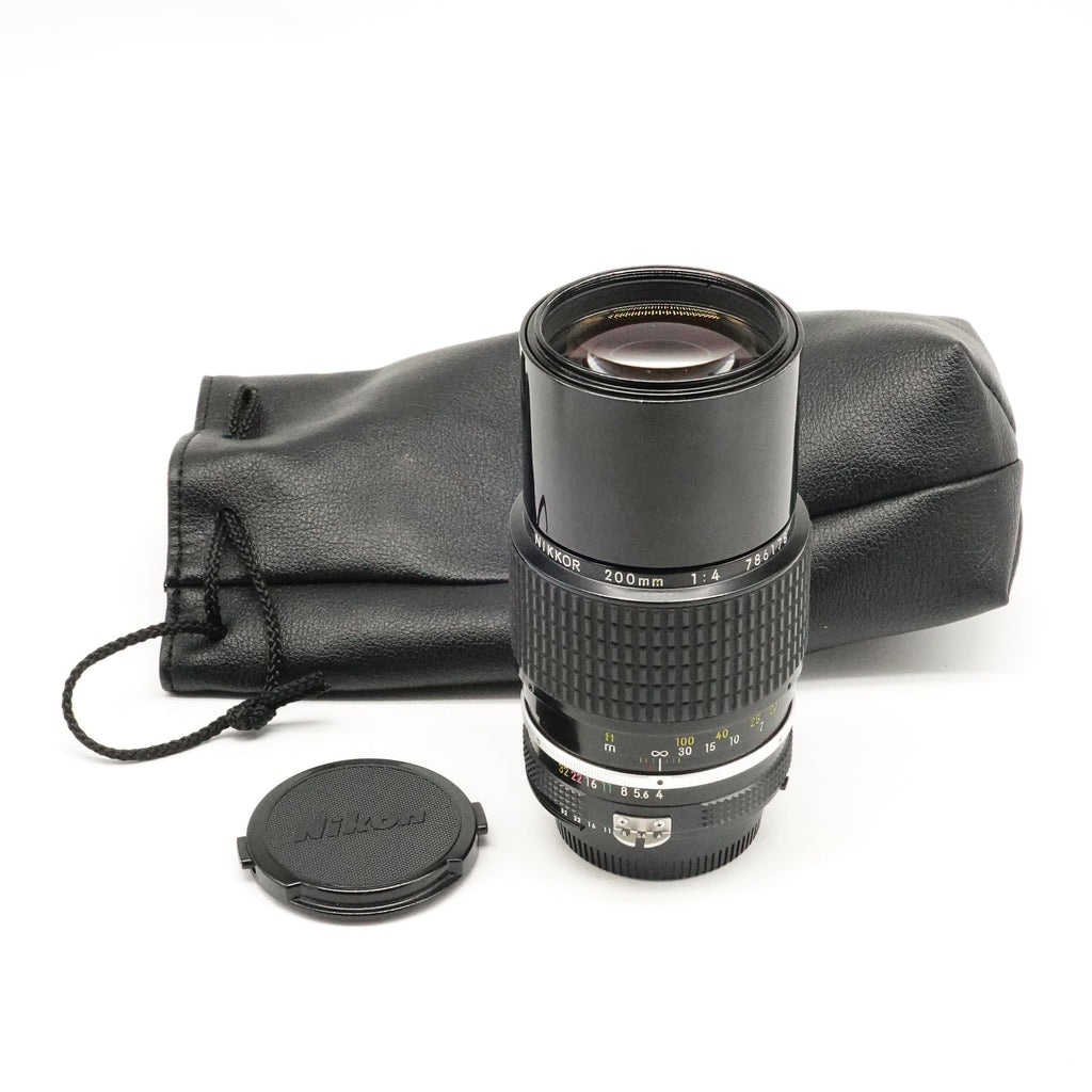 Pre-Owned Nikon NIKKOR 200mm f/4 AIS Lens With Caps and pouch SN: 786178 (Second Hand)