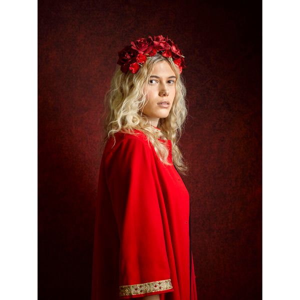 Manfrotto Vintage Collapsible Background 1.5m x 2.1m (Aubergine/Crimson)