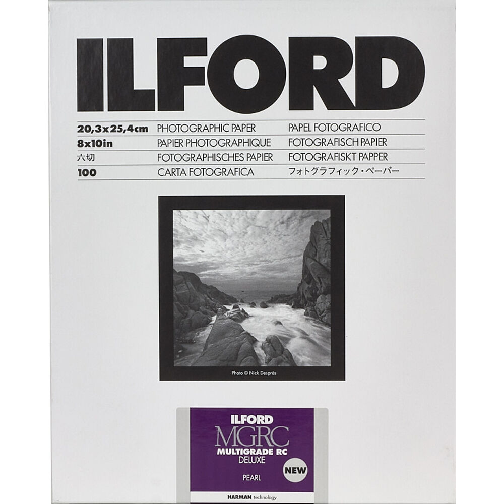 Ilford MULTIGRADE RC Deluxe Paper (Pearl, 8 x 10", 100 Sheets)