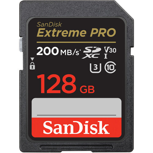 SanDisk Extreme PRO 128GB UHS-I V30 SDXC Card - 200MB/s