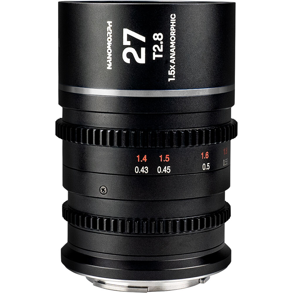 Laowa Nanomorph 27mm T2.8 1.5x S35 Anamorphic Lens (Sony E, Silver Flare)